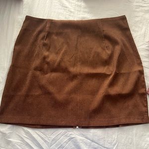 Brown shien skirt
